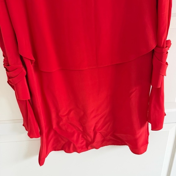 3.1 Phillip Lim Red Layered Silk Mini Dress Size 6 - 23012 - Picture 5 of 10